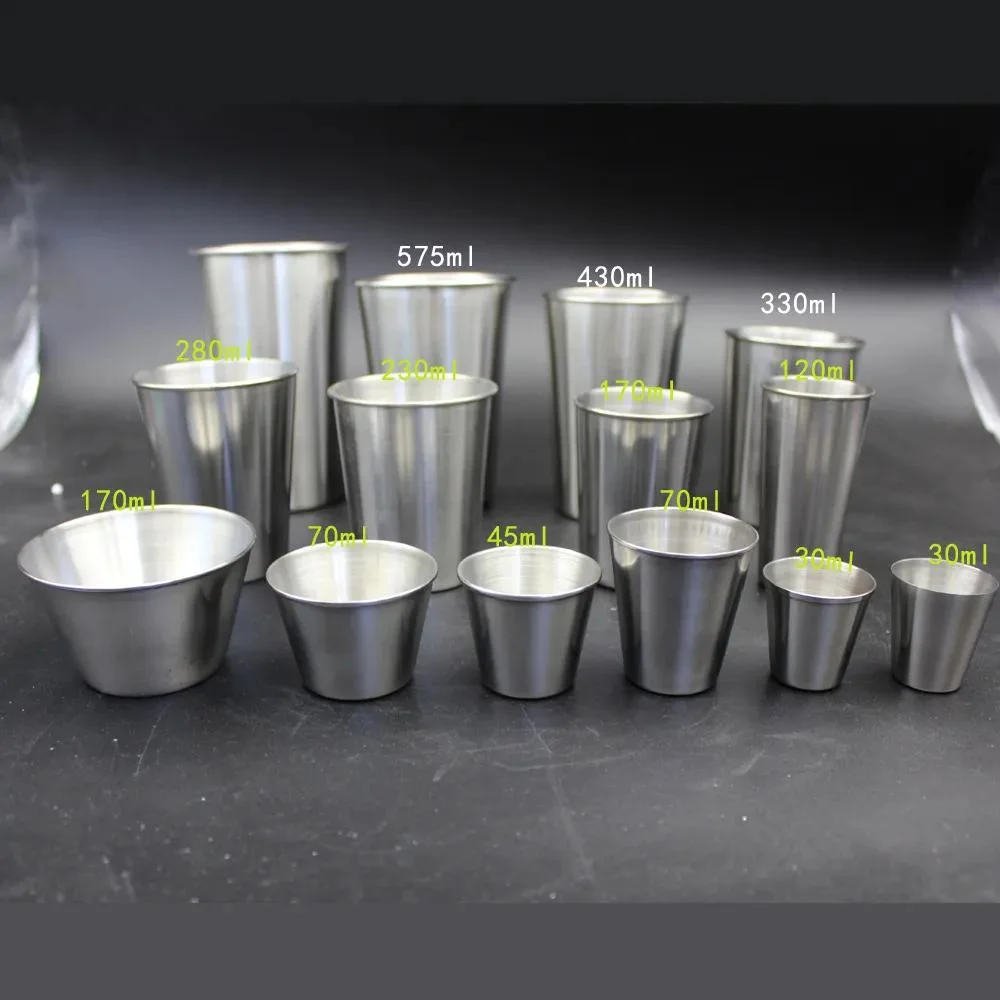 16oz Stainless Steel Shatterproof Pint Glass Metal Beer Cups