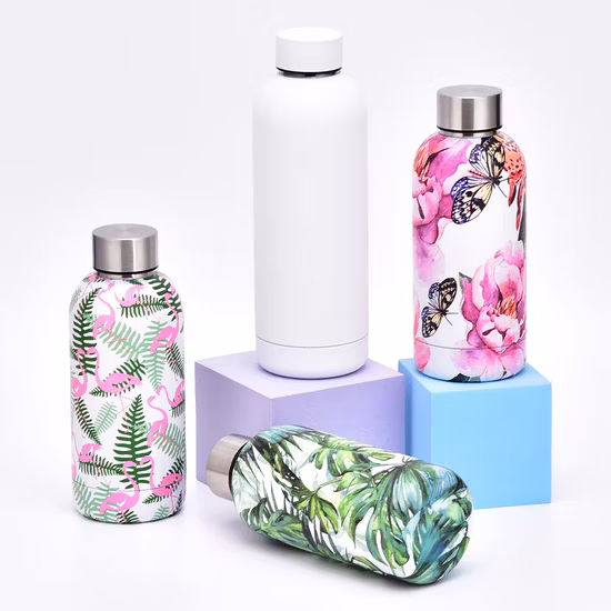 Double Wall Custom Logo Vacuum Insulated Small Mouth 350ml 500ml 750ml 1000ml Small Mouth Stainless Steel Water Bottle