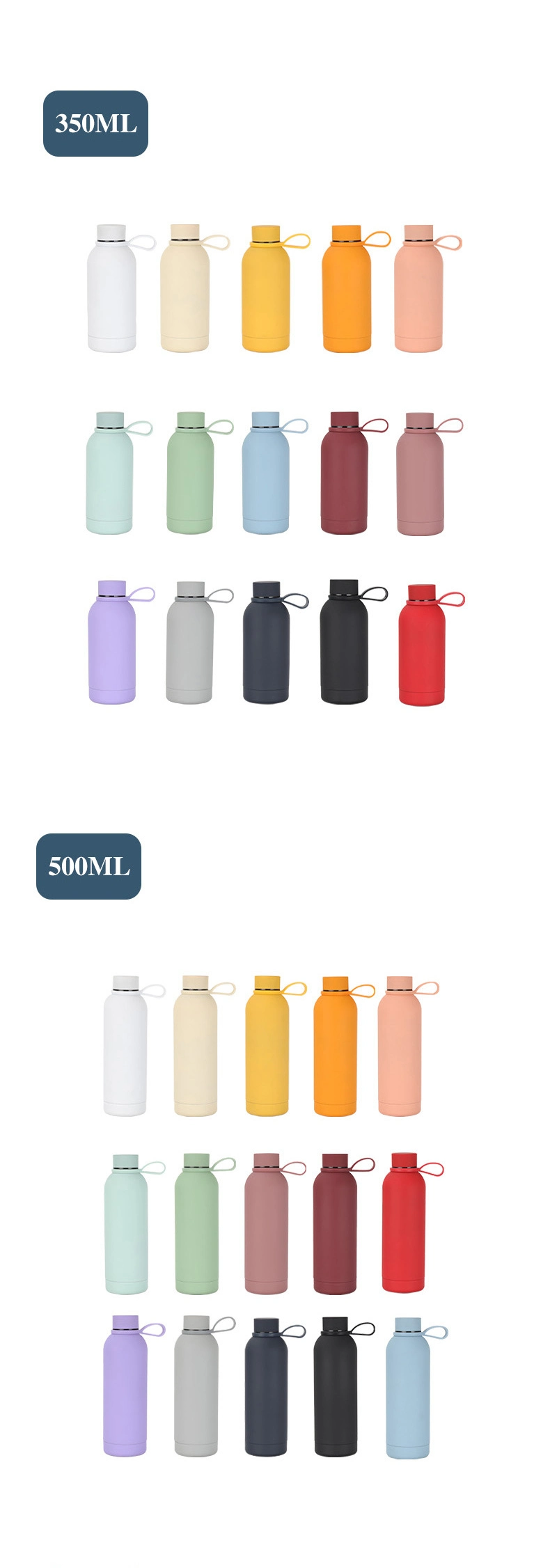 Hot Selling Stainless Steel Sports Water Bottle Thermos Insulated Vacuum Flask in 4 Sizes