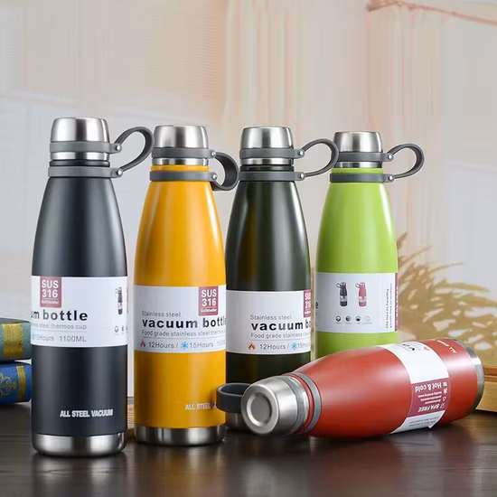 Stainless Steel Wide Mouth Water Jug Insulated Sports Canteen Thermo Flask Water Bottle Flask with Lid