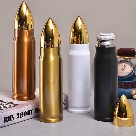 Bullet Thermos Insulated Water Bottles Stainless Steel Vacuum Flask