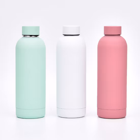 Double Wall Custom Logo Vacuum Insulated Small Mouth 350ml 500ml 750ml 1000ml Small Mouth Stainless Steel Water Bottle