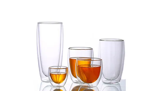 Heat Resistant High Borosilicate Glass Double Wall Glass Mug Coffee Cup