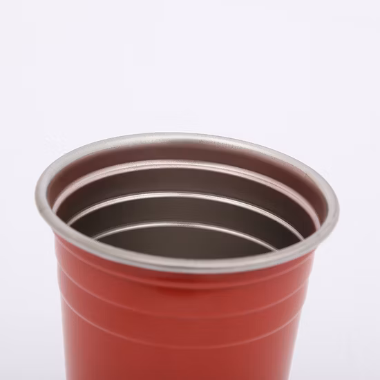 16 Oz 500ml Custom Logo Stainless Steel Cup, Stackable Stainless Steel Pint Cup