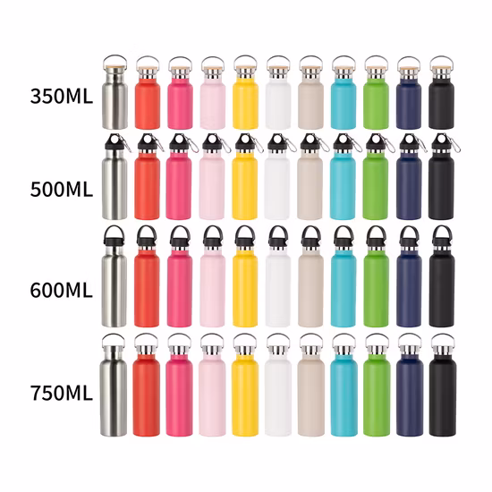 China Factory OEM 500ml Multicolor Customized Water Bottle Food Grade 304 Stainless Steel Tumbler Vacuum Flask with Holiday Special