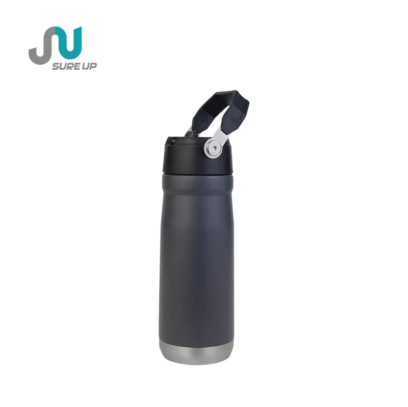 550ml 650ml Wholesale Customed Double Wall Stainless Steel Water Bottle with Handle Thermos Vacuum Flask for Sports