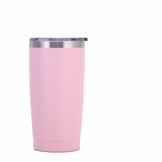 Custom Logo Matte Pastel Color 20oz Stainless Steel Drink Water Mug Insulated Aquaflask Hot and Cold Tumbler with Straw Lid Logo